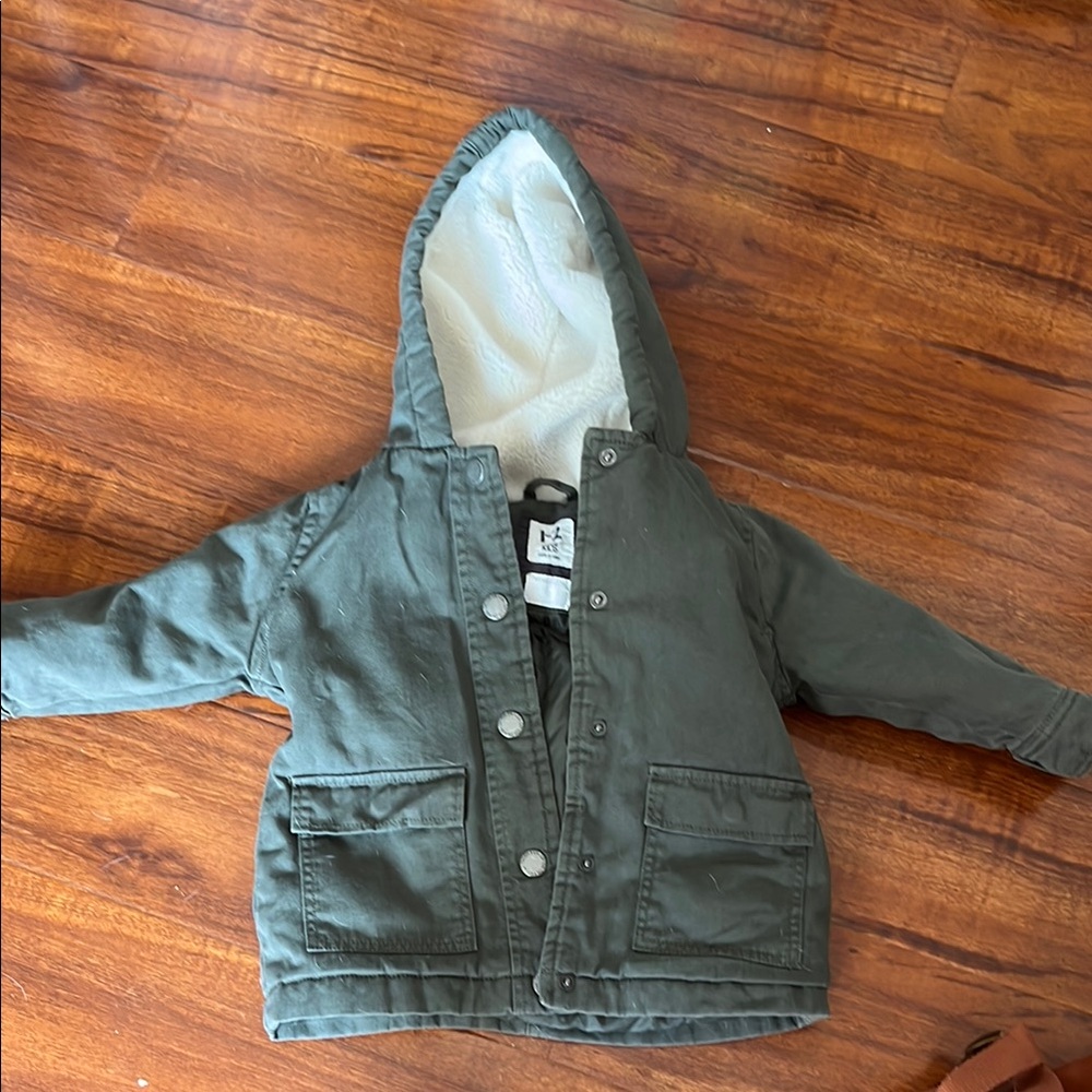 Cotton On Kids Green Hooded Jacket